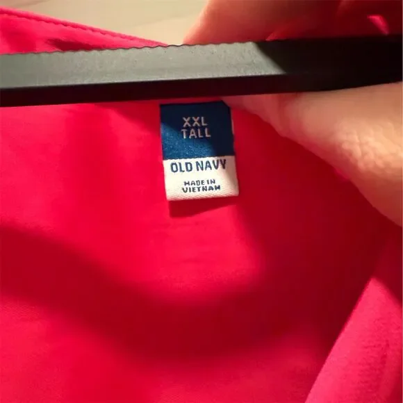 Old Navy Women's XXL Tall Pink Dolman Sleeve V-Neck Blouse Casual - Picture 2 of 4